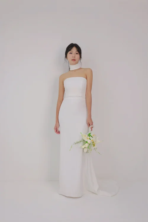 실크네크 머메이드드레스 상품 이미지